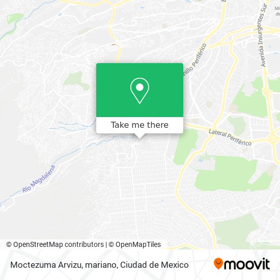 Moctezuma Arvizu, mariano map