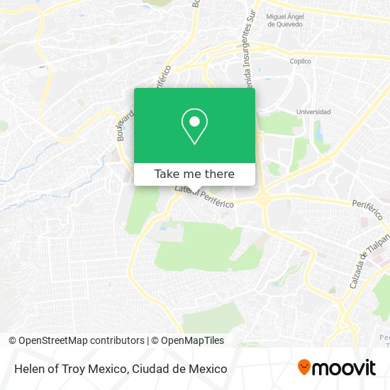 Helen of Troy Mexico map