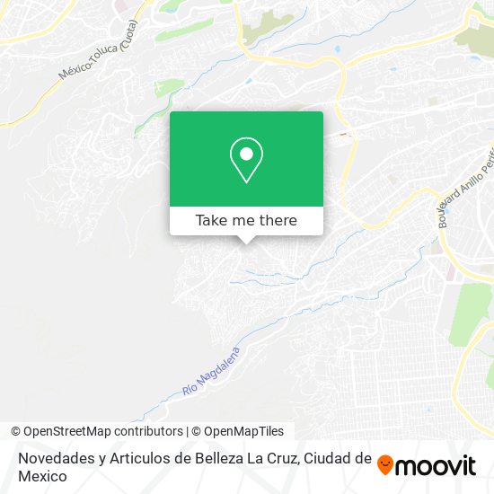 Novedades y Articulos de Belleza La Cruz map