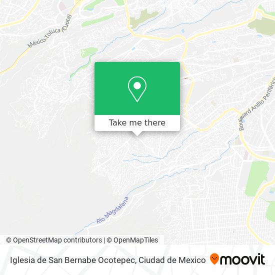 Iglesia de San Bernabe Ocotepec map