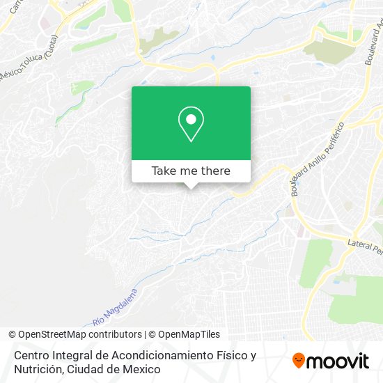 Centro Integral de Acondicionamiento Físico y Nutrición map