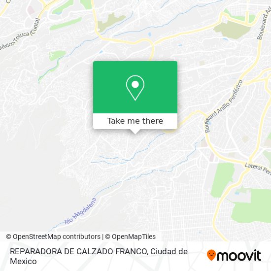REPARADORA DE CALZADO FRANCO map