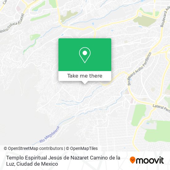 Templo Espiritual Jesús de Nazaret Camino de la Luz map