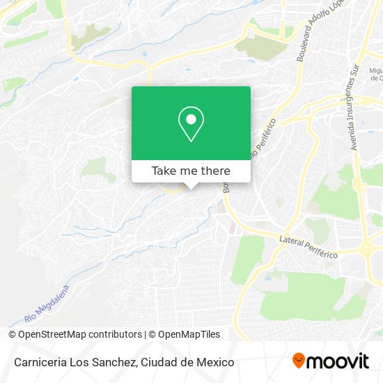 Mapa de Carniceria Los Sanchez