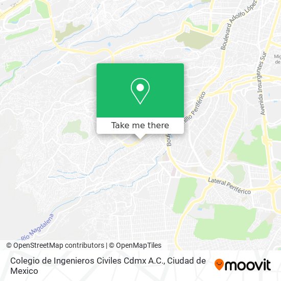 Mapa de Colegio de Ingenieros Civiles Cdmx A.C.