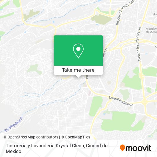Mapa de Tintoreria y Lavanderia Krystal Clean