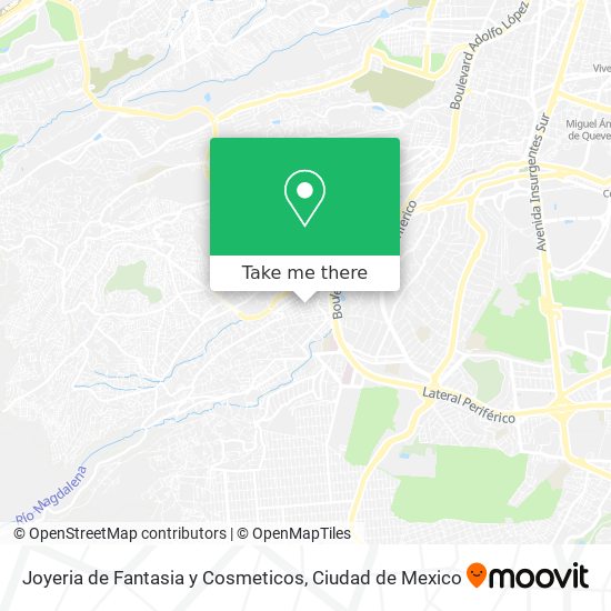 Joyeria de Fantasia y Cosmeticos map