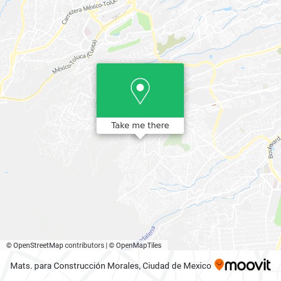 Mats. para Construcción Morales map