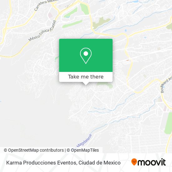 Karma Producciones Eventos map