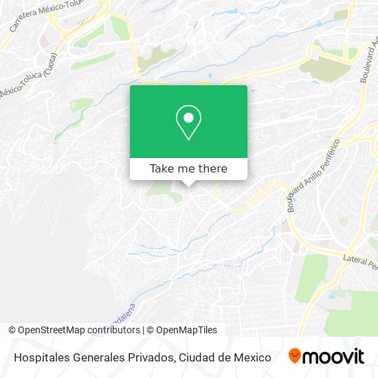 Hospitales Generales Privados map