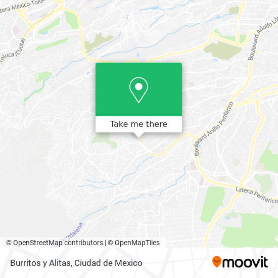 Burritos y Alitas map