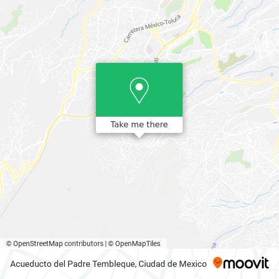 Mapa de Acueducto del Padre Tembleque