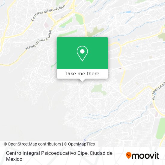 Mapa de Centro Integral Psicoeducativo Cipe