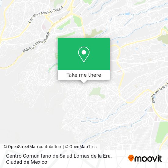 Mapa de Centro Comunitario de Salud Lomas de la Era