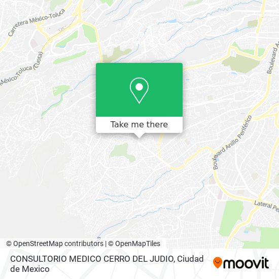 Mapa de CONSULTORIO MEDICO CERRO DEL JUDIO