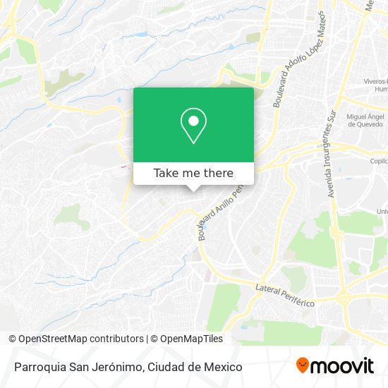 Mapa de Parroquia San Jerónimo