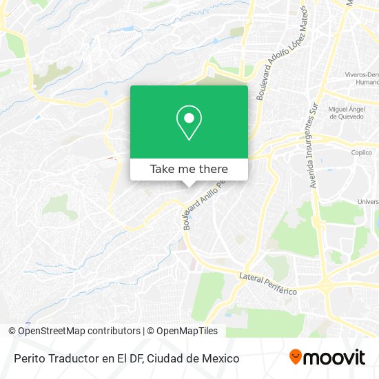 Perito Traductor en El DF map