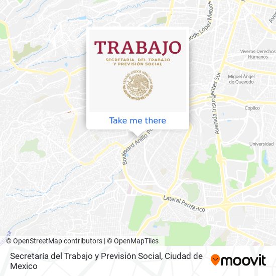 Secretaría del Trabajo y Previsión Social map