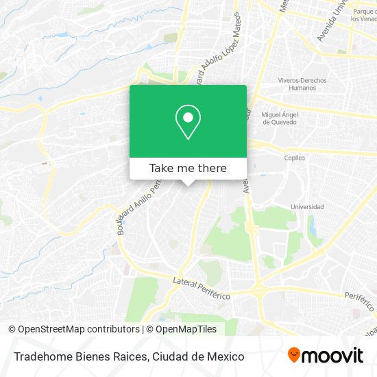 Tradehome Bienes Raices map