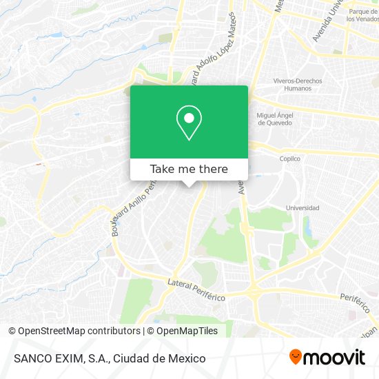 Mapa de SANCO EXIM, S.A.