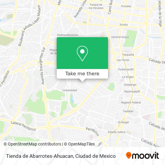 Mapa de Tienda de Abarrotes-Ahuacan