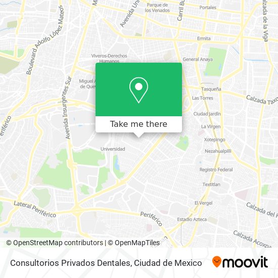 Consultorios Privados Dentales map