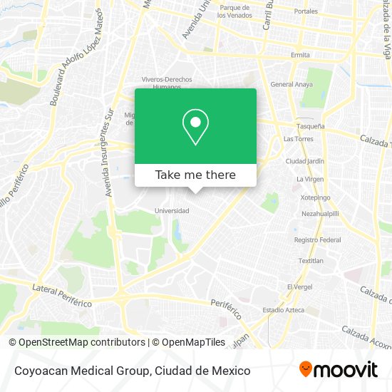 Coyoacan Medical Group map