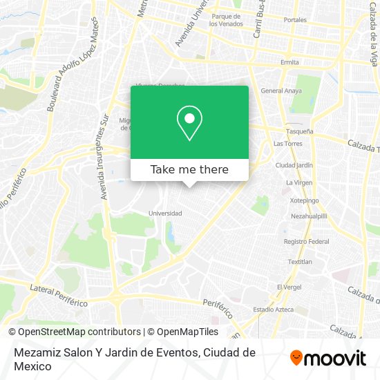 Mezamiz Salon Y Jardin de Eventos map