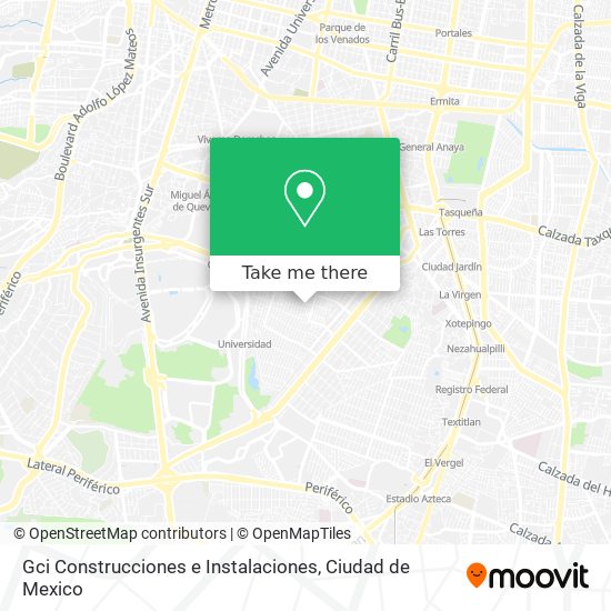 Mapa de Gci Construcciones e Instalaciones