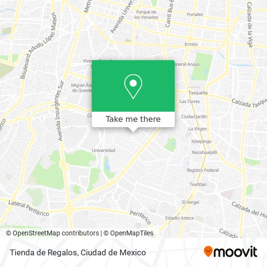 Mapa de Tienda de Regalos