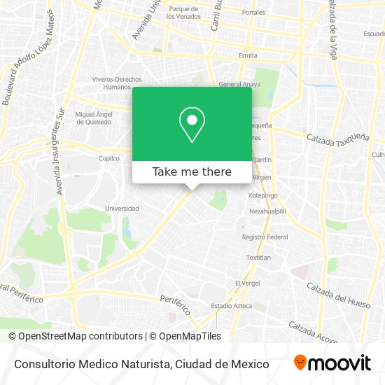 Mapa de Consultorio Medico Naturista