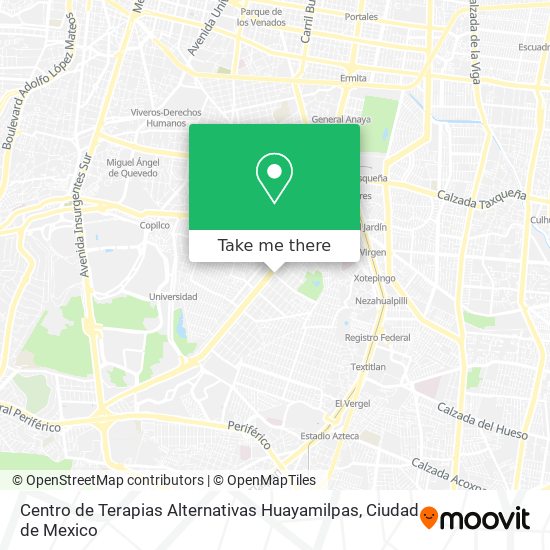 Centro de Terapias Alternativas Huayamilpas map