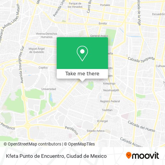 Kfeta Punto de Encuentro map