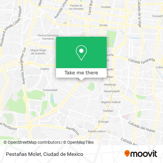 Pestañas Molet map