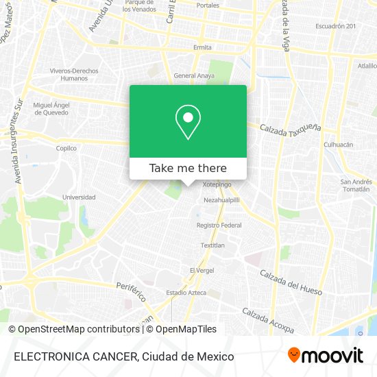 Mapa de ELECTRONICA CANCER