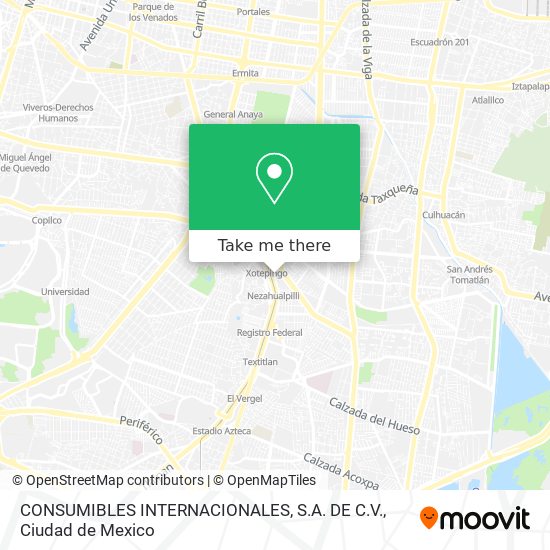 Mapa de CONSUMIBLES INTERNACIONALES, S.A. DE C.V.