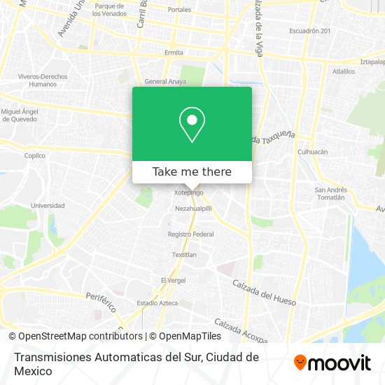 Transmisiones Automaticas del Sur map
