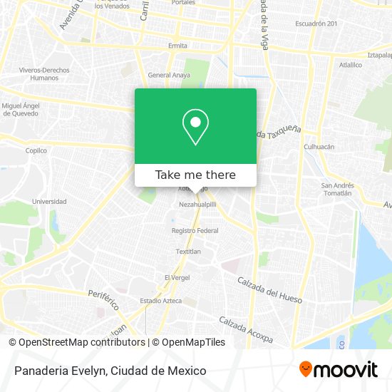 Panaderia Evelyn map