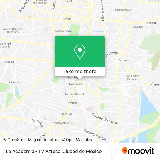 La Academia - TV Azteca map