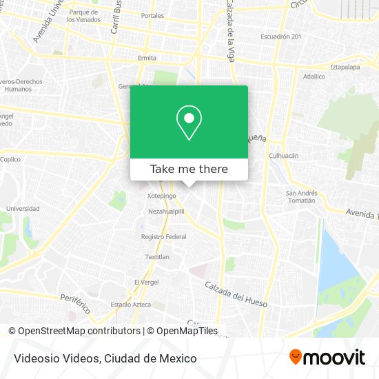 Mapa de Videosio Videos