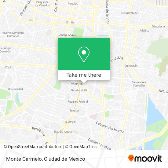 Monte Carmelo map