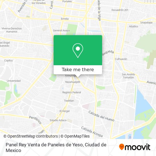 Panel Rey Venta de Paneles de Yeso map