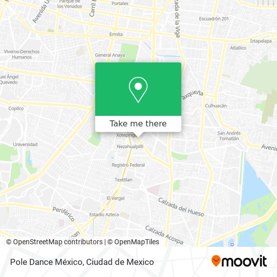 Mapa de Pole Dance México