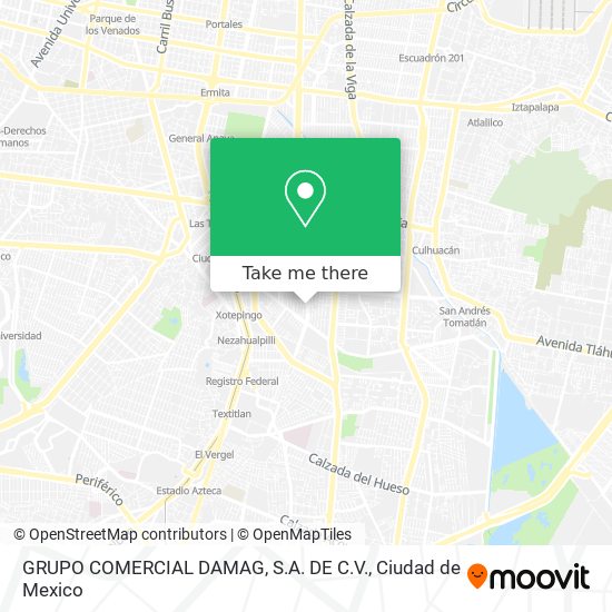 GRUPO COMERCIAL DAMAG, S.A. DE C.V. map