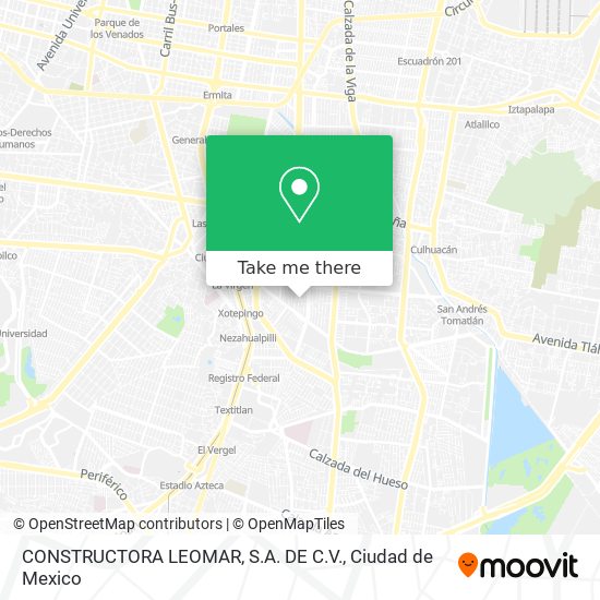 CONSTRUCTORA LEOMAR, S.A. DE C.V. map