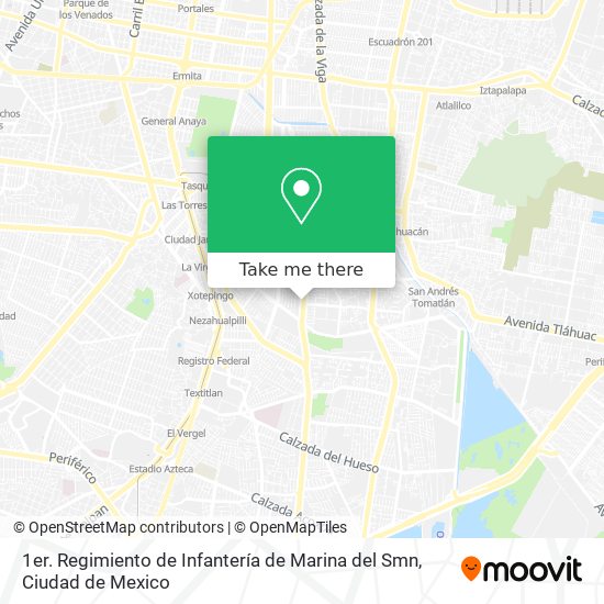 1er. Regimiento de Infantería de Marina del Smn map
