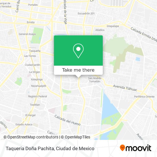 Mapa de Taqueria Doña Pachita