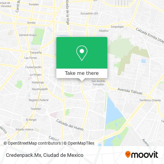 Credenpack.Mx map