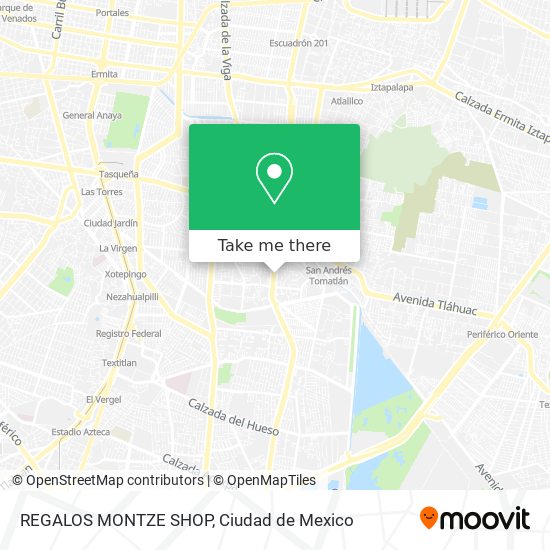 REGALOS MONTZE SHOP map