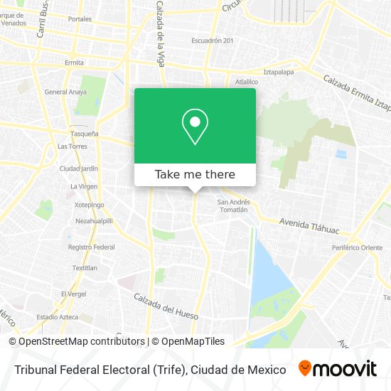 Tribunal Federal Electoral (Trife) map